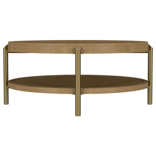 Benson - Round Table With Storage Shelf