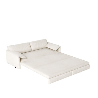 Queen Pull Out Sofa Bed With Side Storage