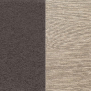 Staten - Upholstered Armless Accent Chair - Dark Brown
