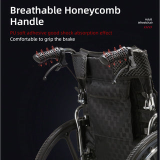 Heavy-Duty Manual Wheelchair For Adults With Double X Force Support