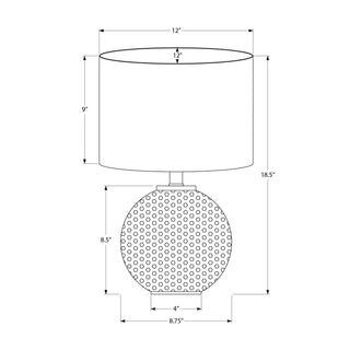 Lighting, Table Lamp, Modern - Gray / Cream