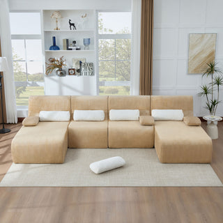 Oversized Sectional Sofa, Living Room Seating With Modular Design