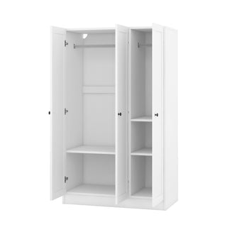 3 Door Shutter Wardrobe With Shelves