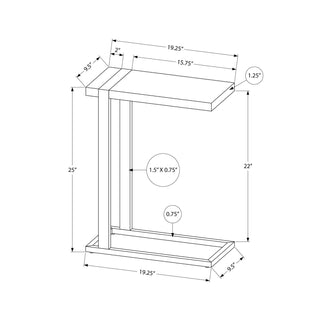 Accent Table, C - Shaped, Contemporary & Modern Stylish Design