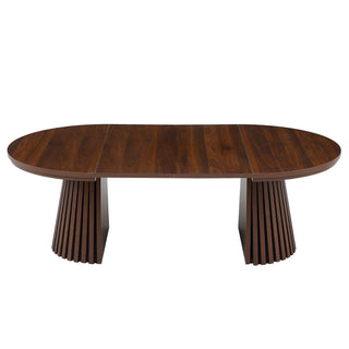 Oval Coffee Table For Living Room - Walnut