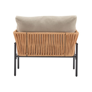 Rope Lounge Chair With Cushions For Modern Spaces