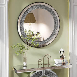 Round Wall Mirror - Silver