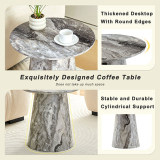 Circular Coffee Table With Adjustable Feet