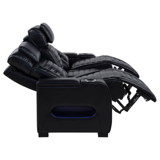Isadora - Power Reclining Sofa With Dual Independent Recline - Black