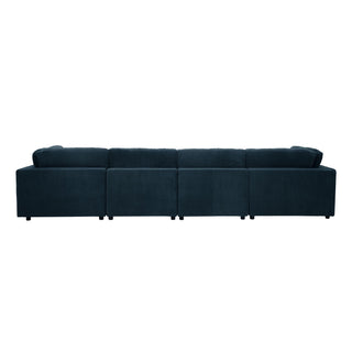 Upholstered Modular Sectional & Custom Configuration And Toss Pillows