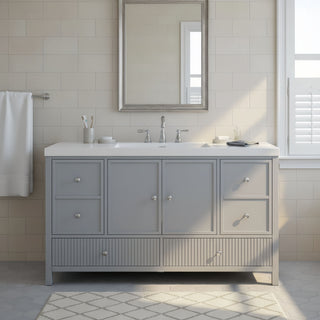 Bathroom Vanity With Separate Sink, Soft Close Doors And 4 Drawers