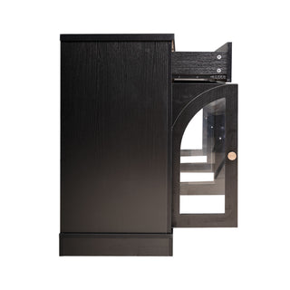 Sideboard Cabinet With 3 Drawers And 6 Arched Glass Doors