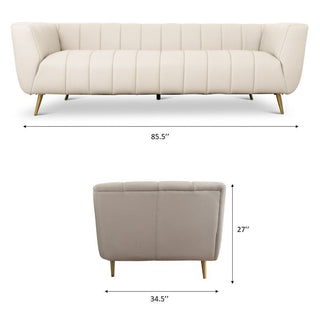 Lamattina - Genuine Italian Channel Tufted Sofa