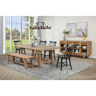 Extension Leaf Dining Table With Removable Leaf - Natural