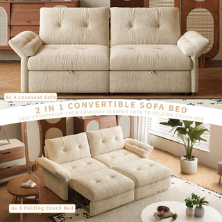 Sofa Bed, 2 In 1 Design For Living Rooms