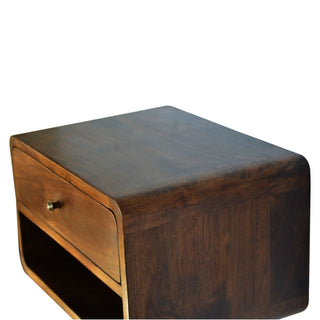 Curve Upper Slot Floating Nightstand