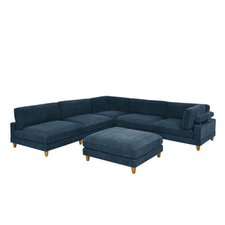 Modern Modular Sectional With Adjustable Back Support