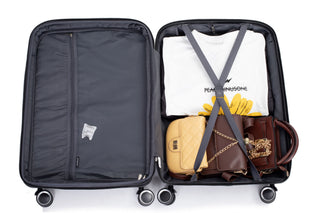 Expandable Hardshell Suitcase Double Spinner Wheels Luggage Sets