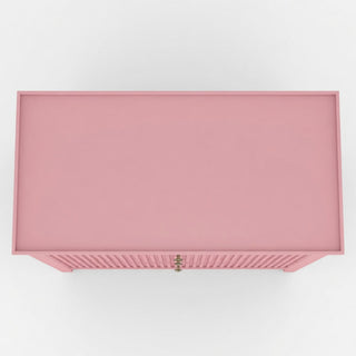 Fluted 3 Drawer Nightstand With Soft Close Slides