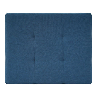 Ottoman, Compact Footrest For Living Room - Navy Blue