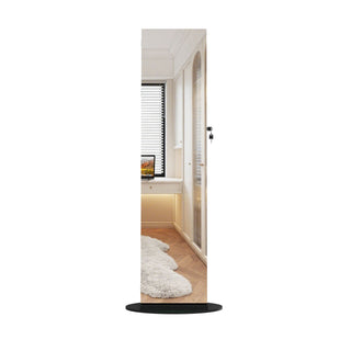 Swivel Jewelry Cabinet With Full Length Mirror