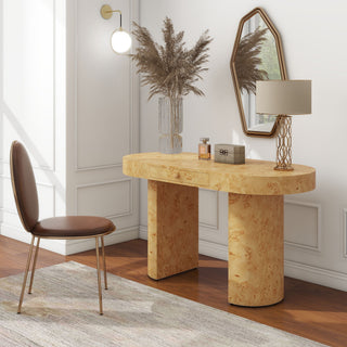 Jesse - Single Drawer Oval Computer Desk