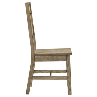 Cressley - 5 Piece Dining Set With Ladder Back Chairs - Light Oak