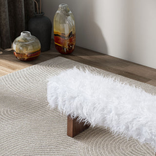 Henley - Fur Bench - White Khaki