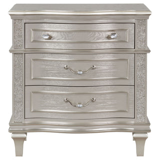 Evangeline - 3 Drawer Nightstand - Oak