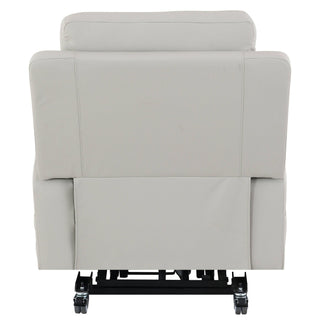 Marsha - Power Recliner With Lift & Massage - Light Gray