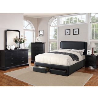 Modern Bed With Storage Drawers