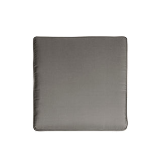 Outdoor Aluminum Ottoman With Cushion - Gray