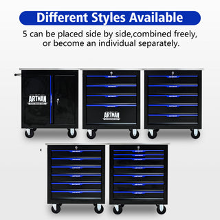 Drawer Multifunctional Tool Cart With Wheels