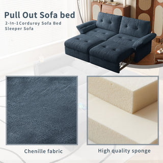 Sofa Bed, 2 In 1 Design For Living Rooms