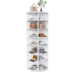 Rotating Shoe Rack Tower