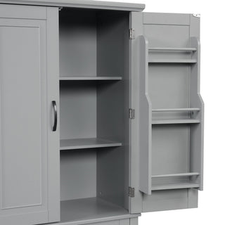 Bathroom Storage Cabinet With Doors And Drawer, Adjustable Shelf
