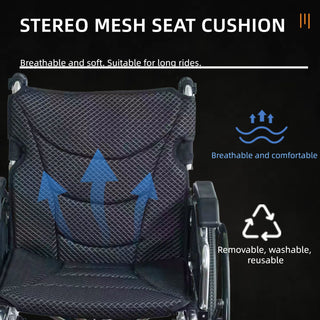 Heavy Duty Foldable Manual Wheelchair Double X Force Support With Adjustable Seat Belt Breathable Cushion & Anti Backflip Design 24" Tires For All Terrains 350 Lbs Capacity - Black / Silver