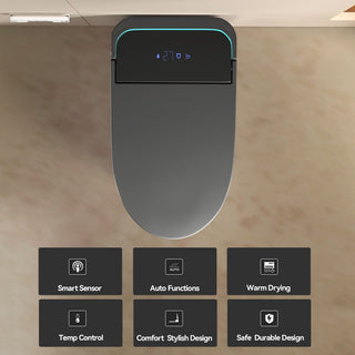 Smart Bidet Toilet With Auto Open / Close Seat