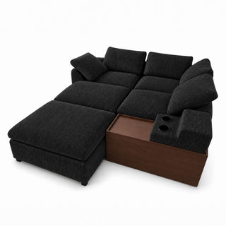 Modular Cloud Couch With Storage Console