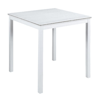 5 Piece Counter Height Table Set, Square Table And 4 Upholstered Chairs