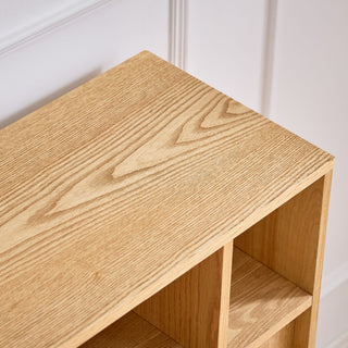 Fluted Sideboard Buffet Cabinet With 2 Doors And Adjustable Shelf, Storage Cabinet For Entryway