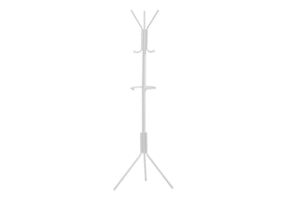 Coat Rack, Hall Tree, Free Standing, Hanging Bar, 6 Hooks, Entryway, Contemporary & Modern