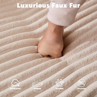 Compression Sectional Couch With Comfy Chaise, Boneless L Shape Sofa With Deep Seat