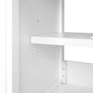 20" Bathroom Vanity With Sink, Soft Closing Cabinet Door, Adjustable Shelf & Storage Rack - White