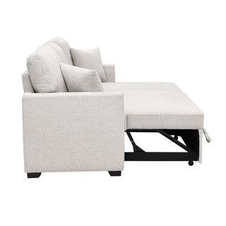 Upholstered Sectional With Pull Out Bed And Chaise Storage