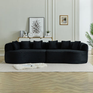 Sectional Sofa, Oversized 4 Seater With Deep Seat Design