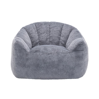 Beanbag Chair, Beanbag Sofa Chair With Armrests Stuffed High Density Foam