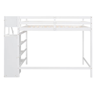 Loft Bed With Built In Storage Wardrobe And Staircase