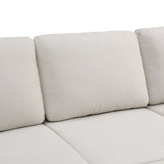 Extra Wide U - Shape Convertible Sleeper Sofa Bed With Dual Storage Ottoman
