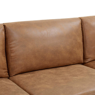 Modular Sectional, Customizable Layout, Removable Cushions - Brown
